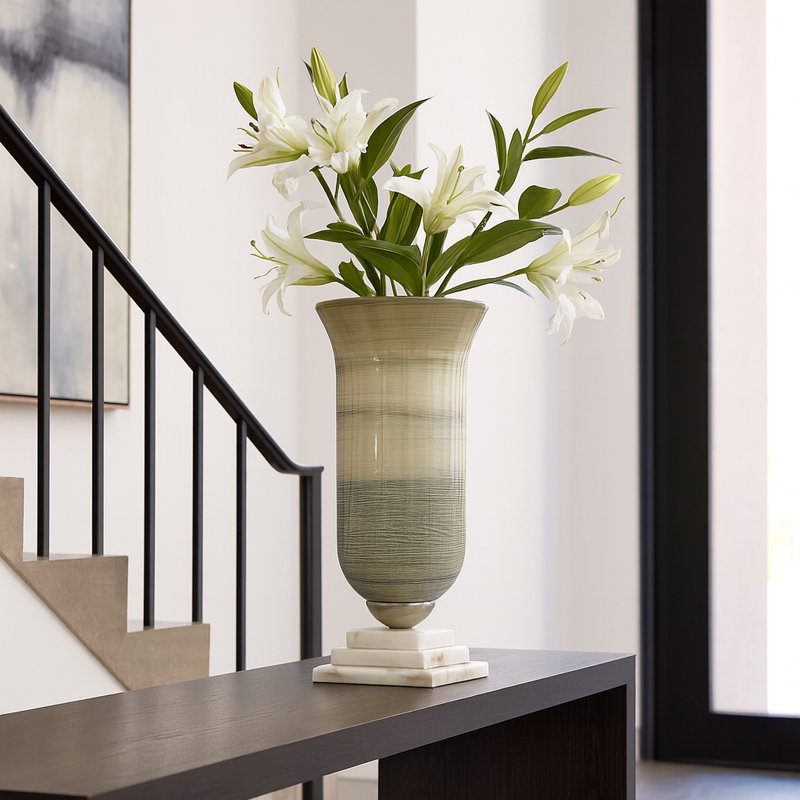 Vase de table en verre et en verre Santara