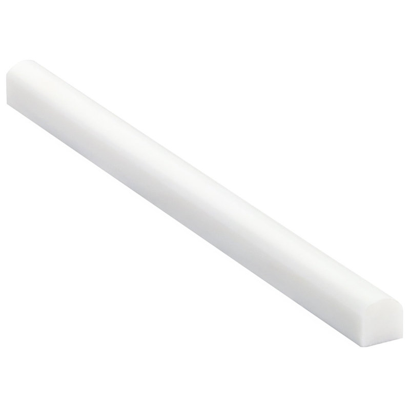 12'' L x 0.75'' W Marble Round Tile Trim