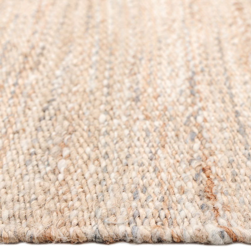 Lee Tencel Geometric Area Rug in Brown, Rectangle 5' x 8'