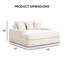 Méridienne surdimensionnée en chenille Hedden-313453767