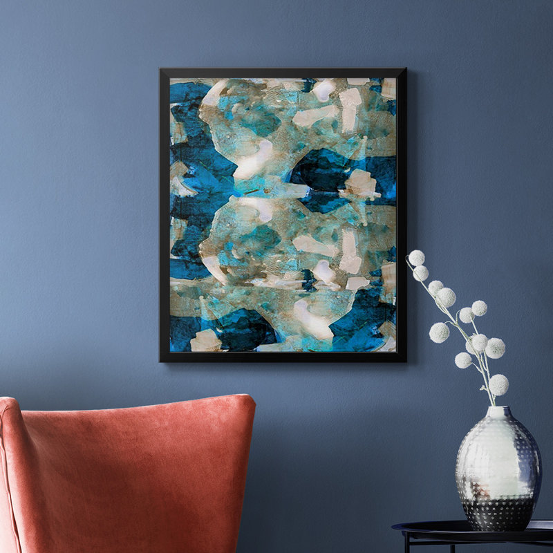Toile encadrée de qualité supérieure Impasto II - prête à être accrochée, H 24 po x l 20 po, Noir