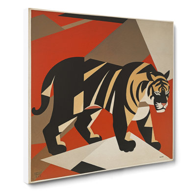 Tiger Suprematism - Wrapped Canvas