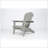 Wood Lounge Patio Chair For Garden, Outdoor Wooden Folding Adirondack Chair Set Of 2, Solid Cedar With Embossed Grain-2069460221
