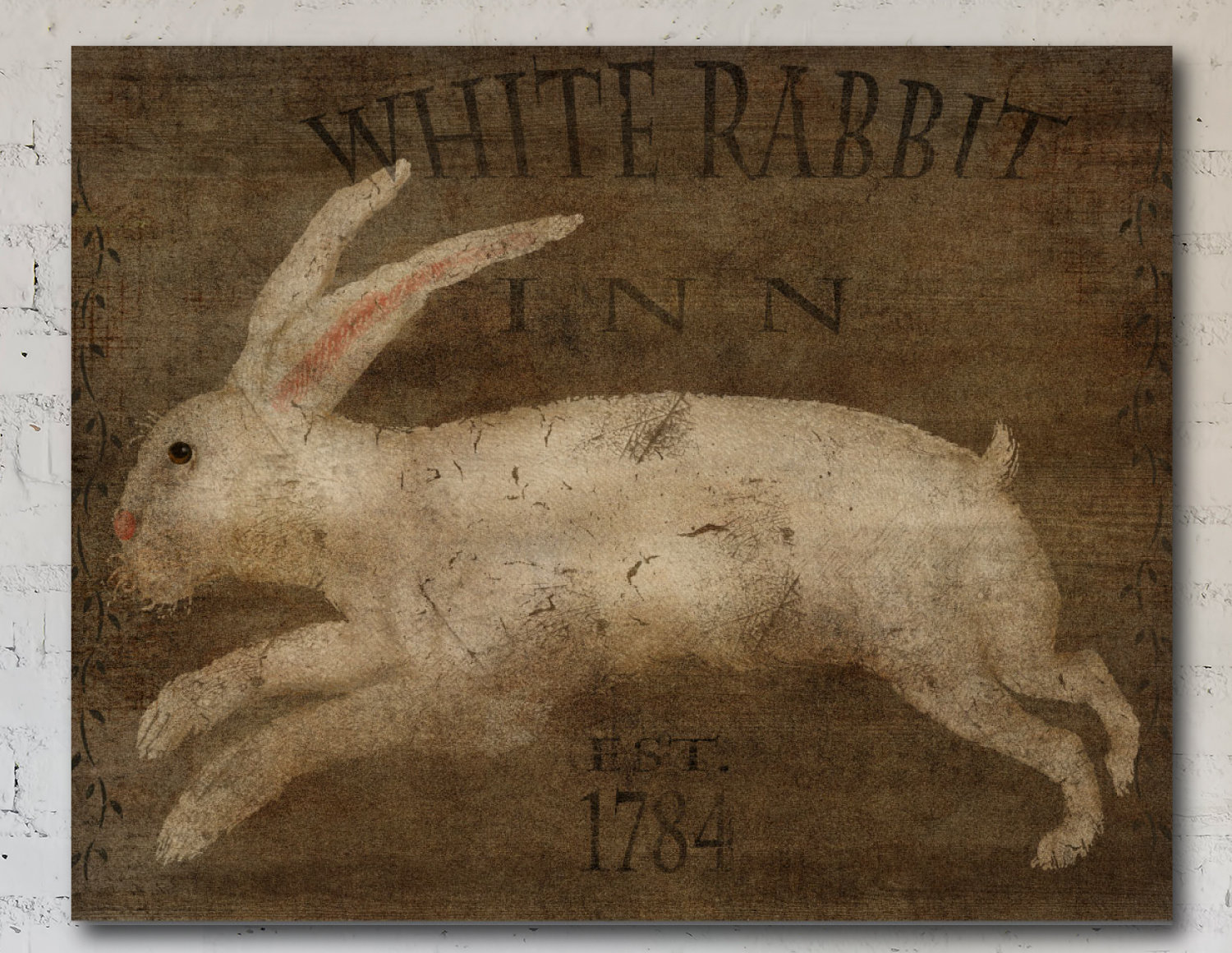 The Holiday Aisle® Rabbit Inn Gallery Wrapped Canvas Decorative Accent & Reviews | Wayfair