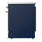 Majestic III Series 30 Inch Induction Range with 4 Induction Elements in Mightnight Blue (Brass Trim)-124828617-124828609