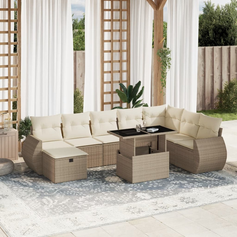 Ensemble de canapé de jardin Vidaxl