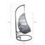  Rattan Egg Shaped Swing Chair with Stand