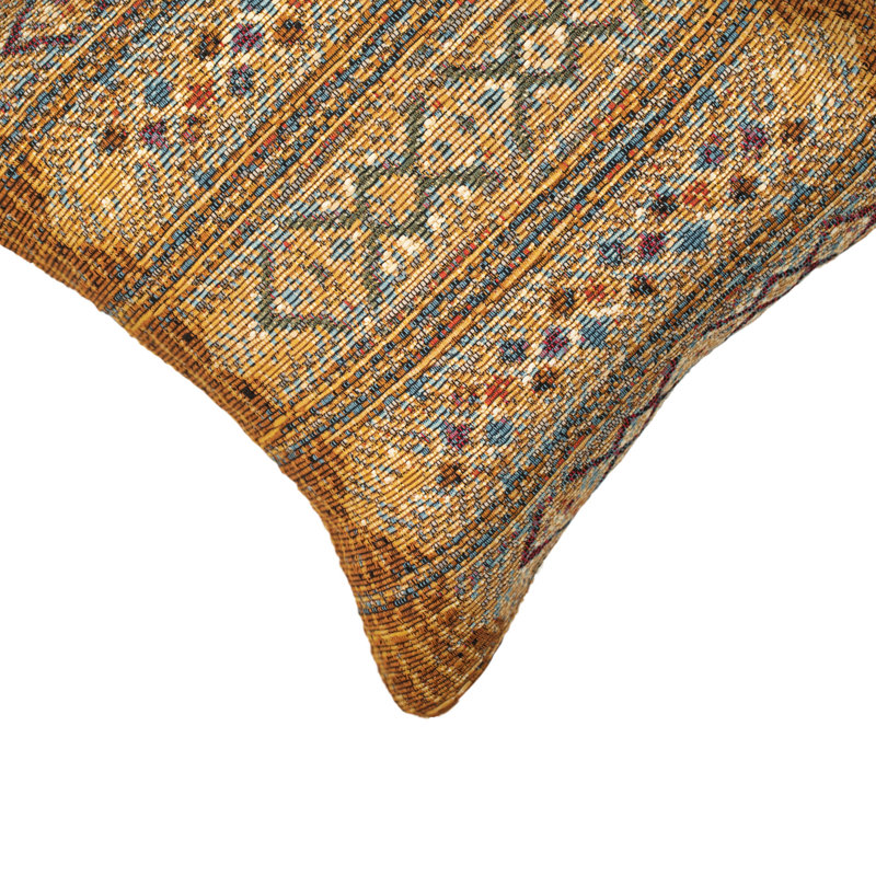 Gold Tribal Stripe Indoor/Outdoor Rectangular Pillow