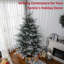 Arbre de Noël 7,5 pi, arbre de Noël à charnière en pin avec 1218 branches réalistes, base en acier, ouverture automatique-152492016