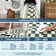 Modern Checkered Machine Washable Non-Slip Rug, Stain-Resistant Floor Cover, Ultra-Soft Faux Wool Contemporary Geometric Indoor Mat for Living Room, Bedroom