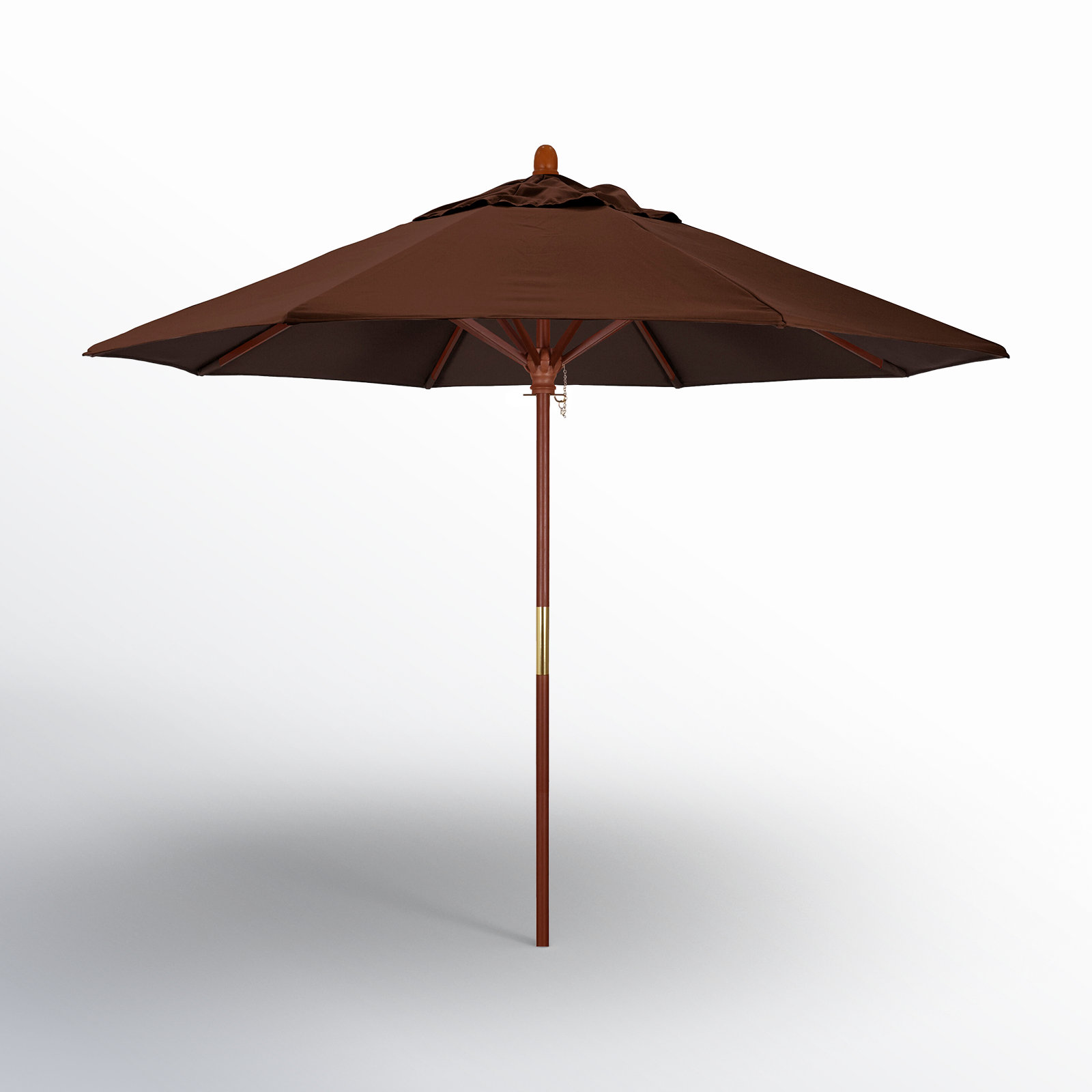 Manford 108'' Sunbrella® Outdoor Umbrella, Canvas Bay Brown Sunbrella® Canvas
