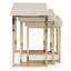 Ensemble de 3 tables gigognes Lisbon - Crème soyeuse matte-99677287