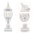 Benna 1-Light 18.9" H Hardwired Transparent Pier Mount Light-1340292347