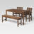 Bictor 4 - Person Patio Dining Set Umbrella Hole Included Rectangular Table-90563278