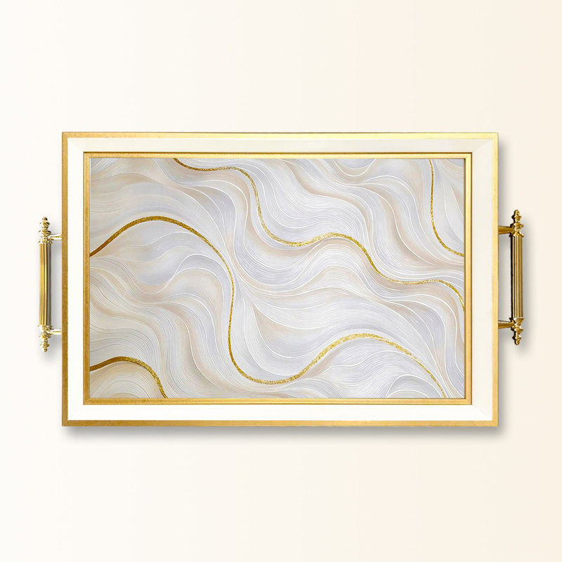 Élégant plateau en verre de 19,7 po x 11,4 po x 1,4 po | Fabrication 100% verre durable | Facile à nettoyer avec un chiffon humide | Idéal pour le service, la présentation décorative et l'organisation | Ajout élégant à la décoration intérieure