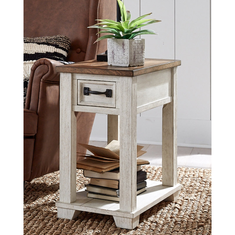 Table de bout à 1 tiroir avec rangement