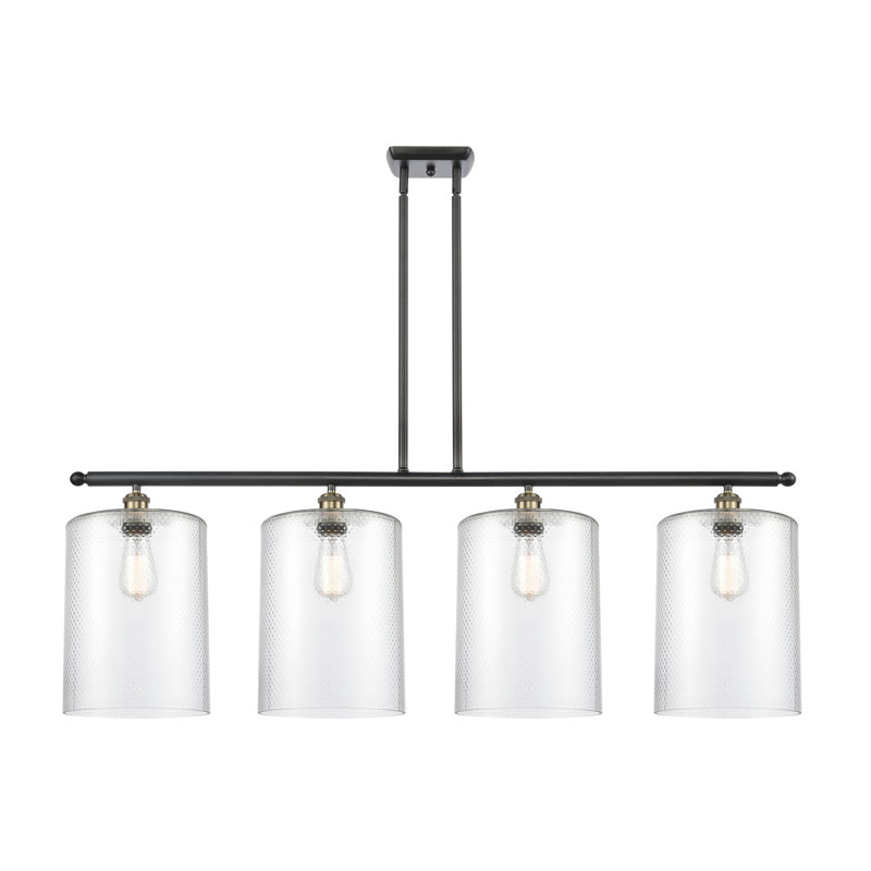 Dublin 4 - Light Pendant, Clear, Black Antique Brass