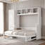 Lit escamotable complet avec garde-robe, tiroirs et tablettes-307888858