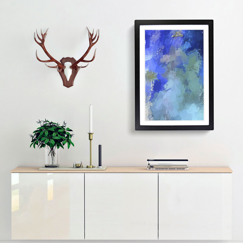 Your Way in Abstract - Picture Frame Graphic Art Print, 36cm H x 27cm W x 2cm D, Black Framed