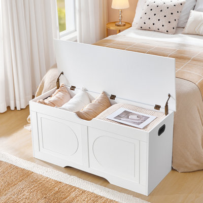 39.4” Toy Box Storage Chest Entryway Storage Trunk Shoe Bench With Storage