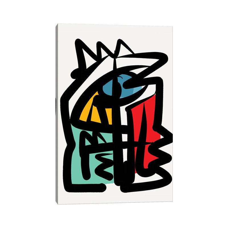 Abstract Lines Portrait by Emmanuel Signorino - No Frame Print on Plastic / Acrylic, 101.6 cm H x 66.04 cm W x 3.175 cm D