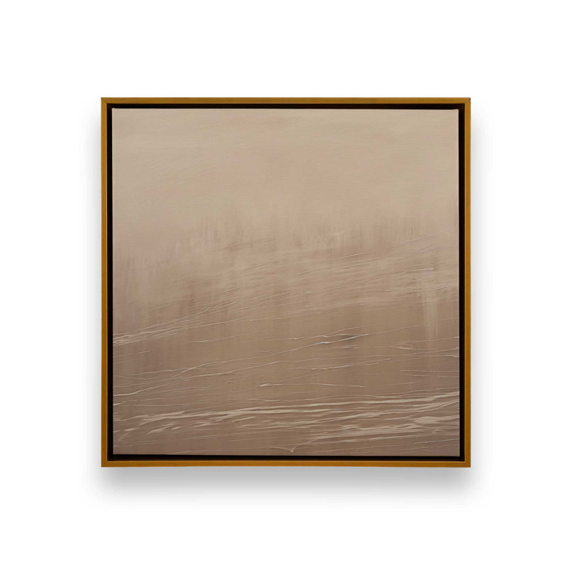 Silken Sandrifts v2, reproduction sur toile dans un cadre doré poli, H 12,75 po x l 12,75 po x P 1,75 po