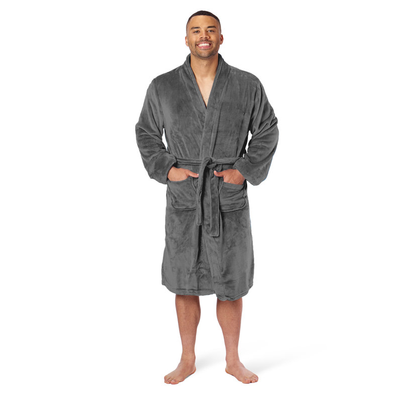 Peignoir Silk Touch, Gris, L