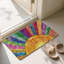 Tapis de 36 po x 24 po, tapis de citation coloré Sunburst