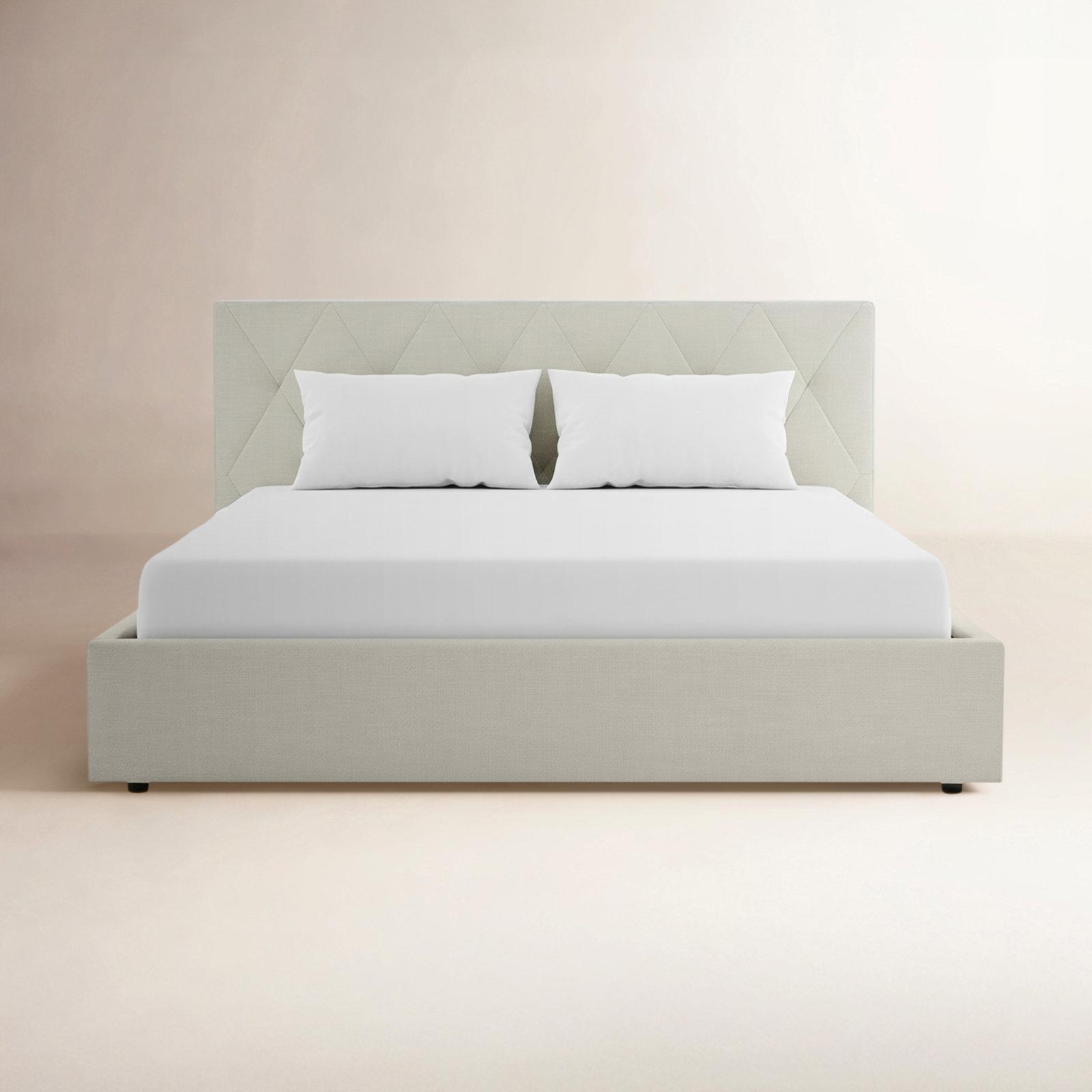 Jayla Linen Upholstered Bed, King