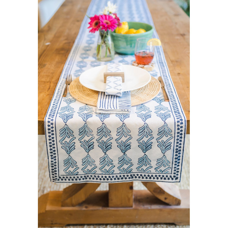 Table Runner - Palmetto, Uniform Blue & Navy, 90"