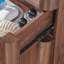 Armoire de rangement autoportante pour salle de bain, armoire de plancher en bois avec 1 tiroir et 2 portes, brun-1149365767