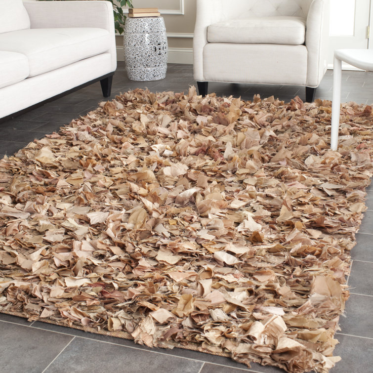 Godsey Shag Hand Woven Performance Solid Color Rug