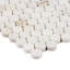 Alaska White 2" Hexagon Polished Marble Mosaic Tile