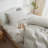 LIFETOWN Striped Duvet Cover Set,3 Pcs Breathable Durable 100% Washed Cotton Comforter Cover for All Seasons, Chic Linen Like Textured Bedding Set.-114652716-114652701