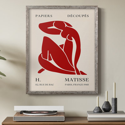 Matisse CLXV III, reproduction d'art encadrée - bois massif