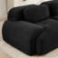 Canapé modulaire en forme de L, velours côtelé de qualité supérieure, conception ergonomique, noir