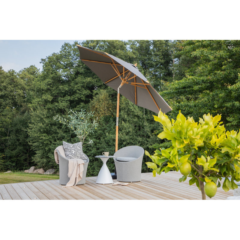 Malaya 250cm Parasol, Grey