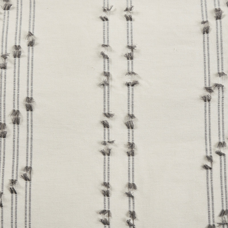 Cotton King/ King Duvet - Grey Stripes Decorated Bedding , With Star Pattern