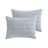 Ivy 3-Piece Grey Puckered Seersucker Cotton Comforter Set-94551350-94551349
