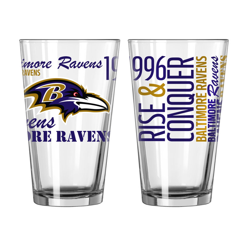 Verre à boire 16 oz. NFL, Ravens de Baltimore