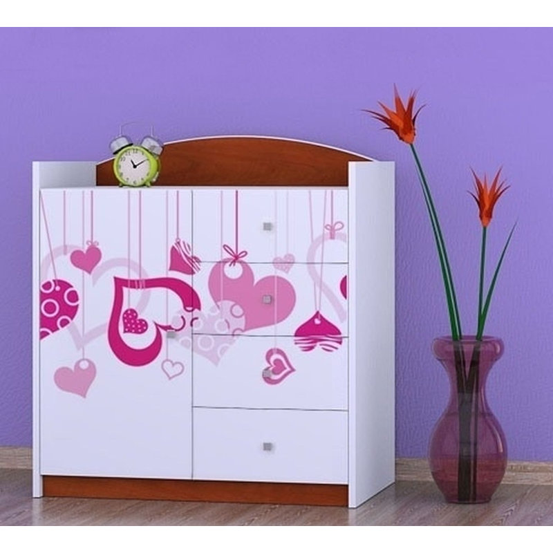 Nisbet Kids 4 - Drawer Combo Dresser, Brown