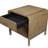 Waterfall End Table - Latte