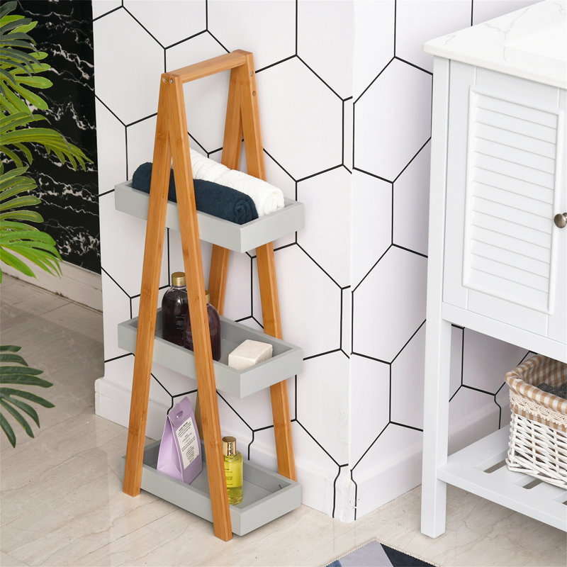 Lovica Freestanding Bamboo Shower Caddy