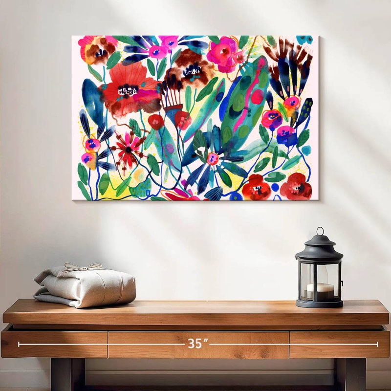 Jardin sauvage vibrant, H 16 po x l 24 po