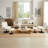 Upholstered Swivel Accent Chair With Ottoman-499478384