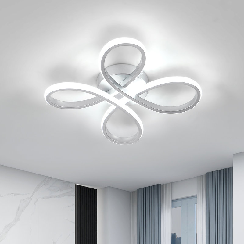 Alexie Acrylic LED Semi Flush Mount