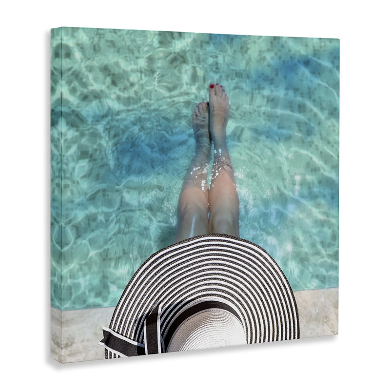 «Summer Pool Ripples View», art mural par CAD Designs, H 36 po x l 36 po