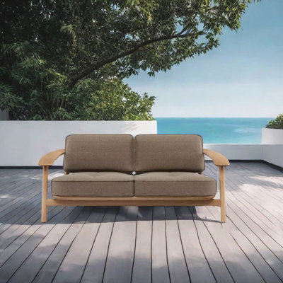 Canapé d'extérieur moderne simple en éponge 69,29 avec coussins Sunbrella®