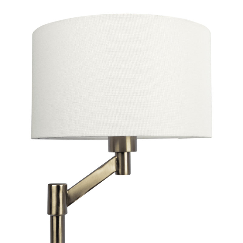 Lampe de table en nickel brossé avec interrupteur marche / arrêt Horizon