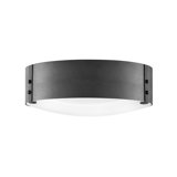 Sawyer 15" Three-Light Outdoor Flush Mount Ceiling Light w/ Etched Glass